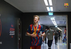 巴萨更衣室庆祝花絮