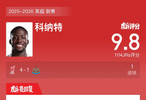 利物浦4比1胜纽卡斯尔联，科纳特破门