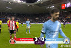 桑德兰上半场0比0暂平曼城