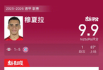 莱比锡1比5惨败拜仁，穆夏拉助攻获9.9高分