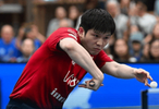 乒乓球欧冠：樊振东第四局16-14战胜高茨，局分2-2平