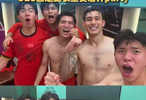 赢球就要狂 U23国足更衣室赛后开party