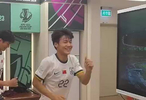 嗨起来！U23国足晋级亚洲杯决赛，球员们更衣室转圈魔性舞步！
