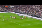 罗德里戈主罚角球，赫伊森和贡萨洛门前两连击，皇马再次将比分扳平！