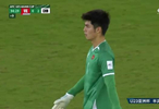 U23国足补时阶段射门中横梁憾失扩大比分良机