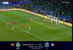 欧冠 联赛阶段，葡萄牙体育2比1巴黎圣日耳曼