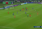 国足打进一球，可惜补射球员越位在先……进球无效