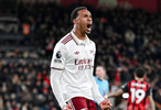 阿森纳后卫加布里埃尔英超20球，距队史纪录仅差2球