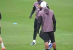 姆巴佩高兴坏了！贝林厄姆和卡马文加在训练时玩石头剪刀布