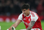 英媒：阿森纳后卫因卡皮耶疑似腿筋受伤，将接受扫描检查