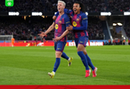 剑南春丨巴萨3-0皇家奥维耶多，亚马尔凌空侧钩，拉菲尼亚挑射