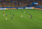 2014年世界杯j罗攻破乌拉圭球门多角度回放
